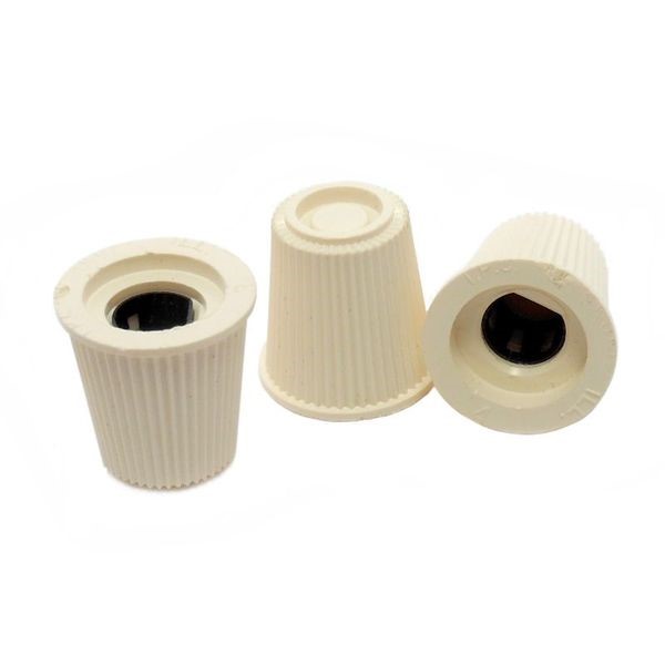 Cream Colored Knob For 1/4" D-Shaft Pots - Click Image to Close